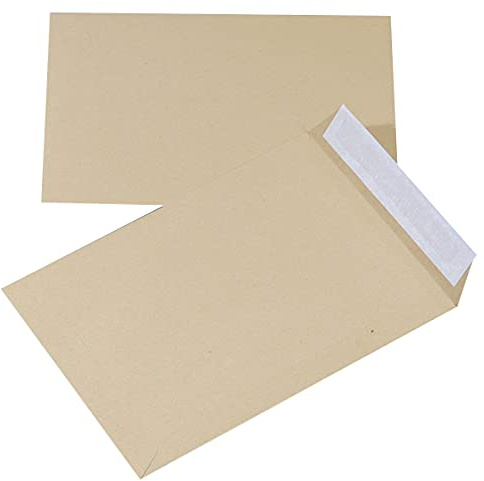 Buste con rivestimento in silicone autoadesivo Office Products HK C4 229 x 324 mm 90 gsm 10 pz marrone/buste e accessori per spedizione/tipo con nastro in silicone/tipo HK/colore-marrone/formato C4