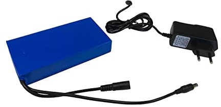 Batteria autonoma 9800mAh + caricatore per porta menù LED, insegna e lavagna luminosa LED