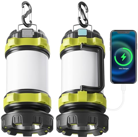 AlpsWolf Camping Lantern Rechargeable , Alpswolf Camping Flashlight 4000 Capacity, 6 Modes, IPX4 Waterproof, Led Lantern Camping, Hiking, Outdoor Recreations