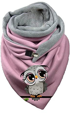 Hiseng Damen Schals Groß Dreieck Winter Dreieckstuch Warmer Button Lieblingsschal Scarf Fransen Knopf Karoschal Poncho Soft Wrap Lange Stola Fransen Poncho