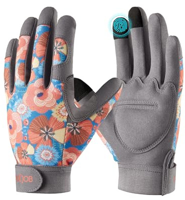COOLJOB Gartenhandschuhe für Damen, durchstichsichere Arbeitshandschuhe für Rosenschnitt, Gepolsterte Rosenhandschuhe aus Kunstleder mit Klettverschluss (1 Paar, Größe XS-S)