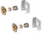 KEDWILL® Kit di fissaggio per valvole a barra staffe con copertura quadrata SS cromata sindoni rosette connessioni da 3/4 pollici BSP 15 mm montaggio a parete per rubinetto miscelatore termostatico