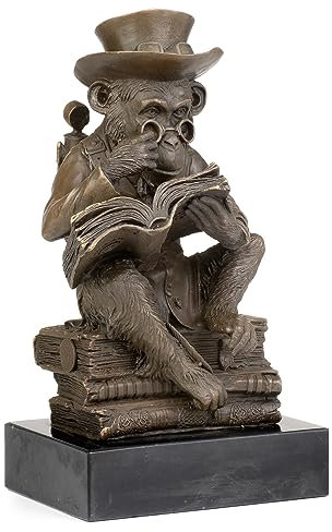 Moritz Bronzefigur Steampunk AFFE Höhe 21,5 cm 3,2 kg Skulptur Statue Antik-Stil historisch Dekoration Vintage