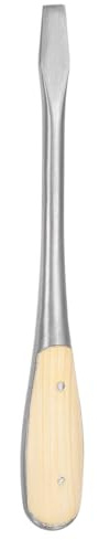 sourcing map Tournevis à fente SL10 25,4 cm en acier au carbone avec poignée en bois pour fixer, buriner et desserrer