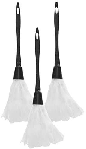 BCOATH Spolverino Bianco in Miniatura 3 Pezzi Per Feste e Travestimenti, Strumento Di Pulizia Per Bambini e Interni Auto, Accessorio Scena Fotografica Per Halloween e Gioco Creativo