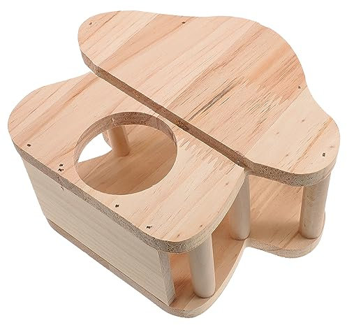 BESPORTBLE Holzbehälter Für Futterkaninchen Hängehalter Hasenkäfigständer Praktischer Ständer Kreativständer Holzhalter Hasenhalter Hängeständer