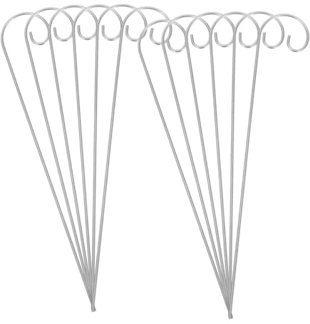 COOPHYA 20 Piezas Gancho Para Letrero De Planta De Metal Ganchos Pequeños Para Exteriores Varillas Para Macetas Para Flores y Verduras Jardín Marcadores De Jardín