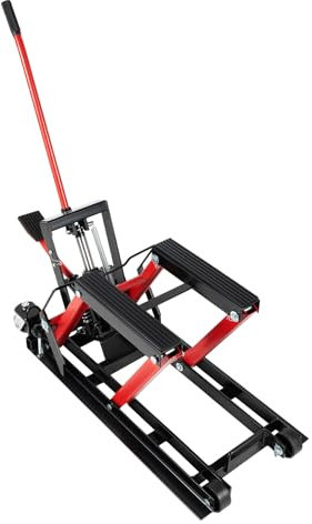 YNAADYH 680kg Auto-Hebebühne, tragbare Hebebühne, Motorrad-Hebebühne, Auto-Hebebühne, Montageständer, Hebebühne für ATV Quad (Schwarz und Rot)