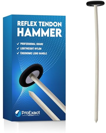 Premium Nylon Patella-Hammer mit Gummikopf – langlebiges, leichtes Reflex-Testwerkzeug für Erwachsene und Kinder, ideal für neurologische Untersuchungen, Ärzte, Krankenschwestern, Studenten und den
