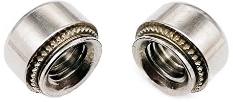 DEPYEE 10 Stück M2 M2.5 M3 M4 M5 M6 M8 304 Edelstahl CLS Einpressmutter Presseinsatz Nietmutter Nutsert Nietplatte 0,8–3,2 mm(M2.5-1 Slab 1mm)