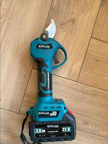 Forbici Potatura a Batteria 800W - Taglio 40mm - 2 Batterie 21V Litio 6000mAh – Forbice Elettrica per Potatura Professionale - Cesoie Elettriche Senza Fili – Kit Completo con Accessori - BLADEPRO