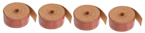 4 Rollos Correa de Cuero para Manualidades Material Diy para Collares y Cinturones