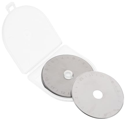 iplusmile 10 piezas Cuchillas Rotativas Duraderas para Cortar Tela Cuero Papel Accesorios para Cuchillo Redondo Rotatorio para Patchwork y Manualidades