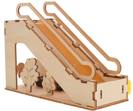 SOPOTUTU Kit Giocattolo Ascensore Elettrico in Legno Simulazione Realistica, Materiale Legno e Plastico, Strumento Educativo Versatile per Bambini e Ragazzi in Progetti Stem