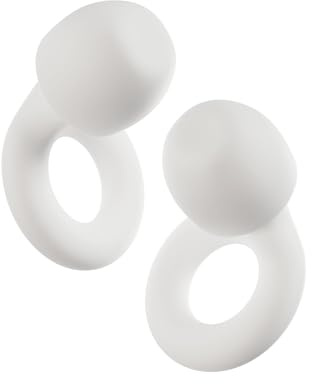 Place Quiet 2-Tapones ultracómodos antirruido,para dormir,concentrarse, viajar, sensibilidad al ruido| Protección auditiva flexible|Ajuste personalizable|Reducción del ruido: 24 dB (SNR) BLANCO