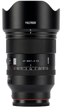 VILTROX 50mm f1.4 Pro FE Lens, AF 50mm f/1.4 FE for Sony E, F1.4 Bright Aperture Prime Lens for Sony FE a7iv a7c ii a7rv a1 ii a6600 a6700 zve1 zv-e10 ii a9 ii A93