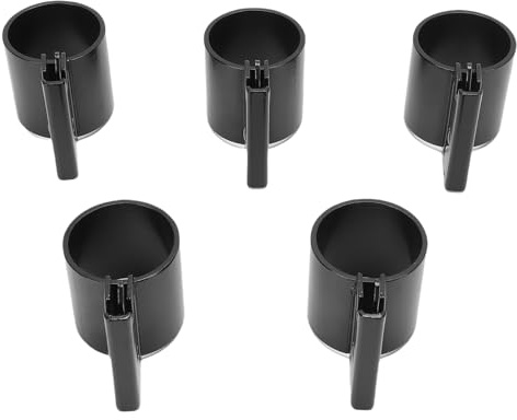 Jelquix Portaherramientas E Track de Alta Resistencia, Perchas de Tubo Circular de 2 Pulgadas de Diámetro Interior para Rastrillos, Palas, Escobas con Accesorios de Resorte E Track para Remolques y