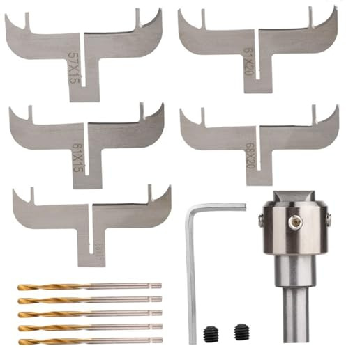 1 juego de kit para hacer pulseras, fabricante de pulseras de acero, juego de brocas con vástagos, taladros, cuchillas y más, kit para hacer anillos para madera, anillos
