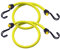 MASTER LOCK Bungees with Hooks [Set of 2 Bungee Cords] [100 cm Bungee] [Double Reverse Hook] 3022EURDAT - Ideal for Transporting, Packing and Securing Loads