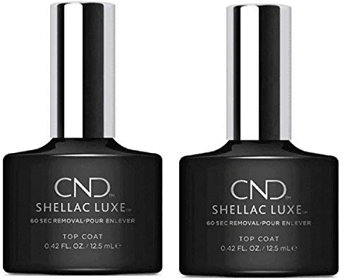CND SHELLAC LUXE Nail Polish Top Coat 2 Pack