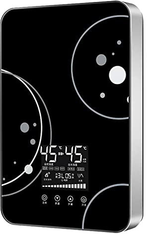 8000W télécommande Chauffe-Eau électrique instantané Salle de Bains Chauffe-Eau Rapide Thermostat Intelligent Cuisine Mini Chauffage (Noir)