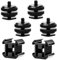 Set di 6 adattatori per flash per fotocamera Cold Shoe Mount con attacco a treppiede da 1/4 e 20 per flash, registratore audio, microfoni - CSM adattatore di montaggio per apparecchiature