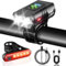 KOOSREEL Rechargeable Bike Lights Set Front and Back, LED Ultra Bright 6 Light Modes Bicycle Lights, Super Long Standby Bicycle Lights & IP65 Waterproof Bike Light Set, Road Mountain Bike Lights