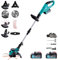 Olubfdh Coupe Bordure sans Fil avec Batterie 21V 2 * 4000 mAh Moteur sans Balai de 1000W 3 en 1 Debroussailleuse Electrique sans Fil, Affichage de Batterie, Poignée Réglable, Tête Pivotante 90°