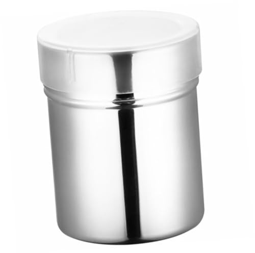 Cabilock Stainless Steel Powder Shaker Sifter for Kitchen Baking Cooking Cocoa and Spice Sprinkler Jar with Even Outlet for Small Spaces and Desserts Multipurpose Seasoning Container