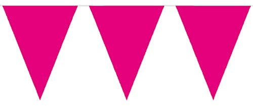 Décorations de fête 10 m avec 15 fanions – Cerise