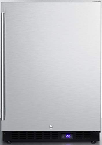 Summit 24” Freezer, Built-in, Outdoor Freezer, 4.6 cu.ft. Capacity, Stainless Steel- SPFF51OS