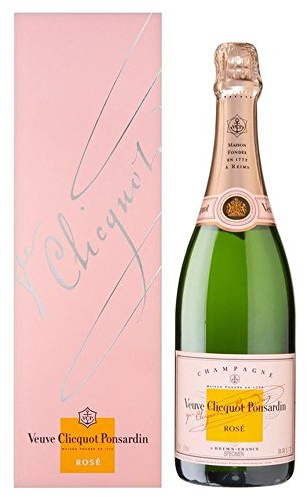 Veuve Clicquot Rosé Champagne con papel de regalo, paquete de 6 (6 x 0.75L)