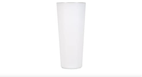 Vaso luminoso tondo Sunset, vaso in resina illuminato, vasi luminosi, giardino h 85