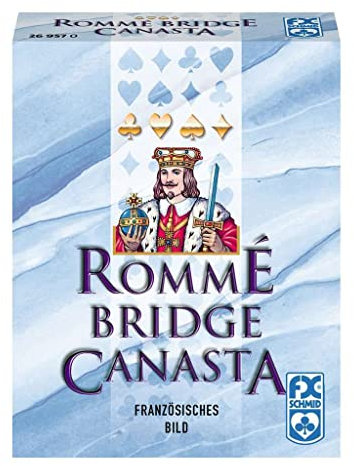 Ravensburger 26957 - Rommé Bridge Canasta, Kartenspiele ab 8 Jahren, Klassiker