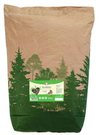 Elles Streufutter 20kg | Klassisches Wildvogelfutter zur Ganzjahresfütterung | Knackiges Basismüsli I 100% natürlich | Ideal für Gemischtfresser | Ambrosia kontrolliert