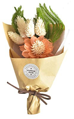 Bodhi2000 Valentinstagsgeschenk, Trockenblumenstrauß, feine Verarbeitung, charmant, leicht, Miniatur-getrocknete Blumenbündel, Geschenk für Geburtstag, Jahrestag – 8