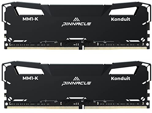 Timetec Pinnacle-Konduit 16GB (2x8GB) DDR4 3200MHz PC4-25600 CL16-18-18-38 XMP2.0 Overclocking 1.35V AMD et Intel Compatible Gaming PC Module RAM Noir