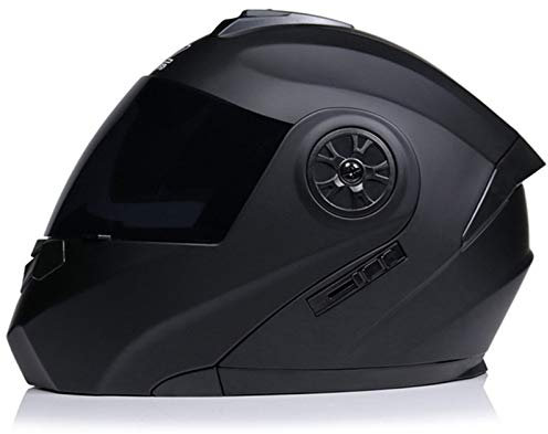 GAOZHE Modularer Klapp-Front-Motorradhelm Motorrad Crash Modularer Helm Integralhelm DOT/ECE-zugelassen Mofa Crash Moped Scooter Chopper Cruiser Pilot Racing Cap für Herren Damen