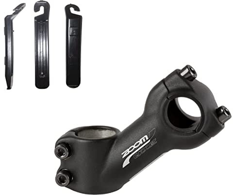 Zoom Lenkervorbau Ahead Klemmung 25,4 mm MTB/Trekking Aluminium Ausladungslänge 90 mm Neigungswinkel 40° Mattschwarz inkl. Reifenheber
