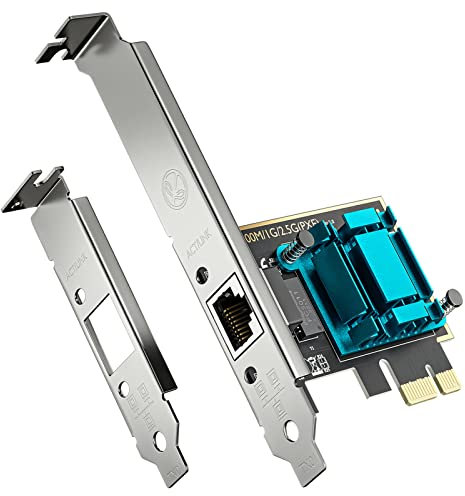 Tarjeta de Red PCIe 2.5G Gigabit Ethernet Adaptador de Red PCI Express Controlador de Puerto LAN RJ45 para PC de Escritorio Soporte Windows/Linux