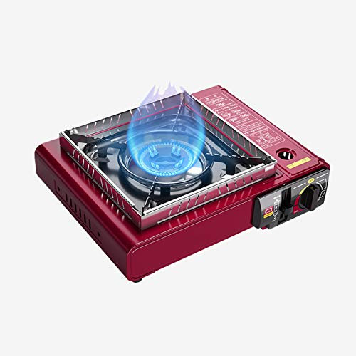 Portable Camping Stove, Small Butane Gas Stove, Adjustable Firepower, Suitable for Emergency Cookers In Case of Picnic, Power Outage, Camping or Fishing.