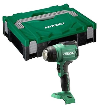HIKOKI RH18DAW2Z Heißluftgebläse, 18 V, 30 bis 550 °C (nur Produkt) im Koffer