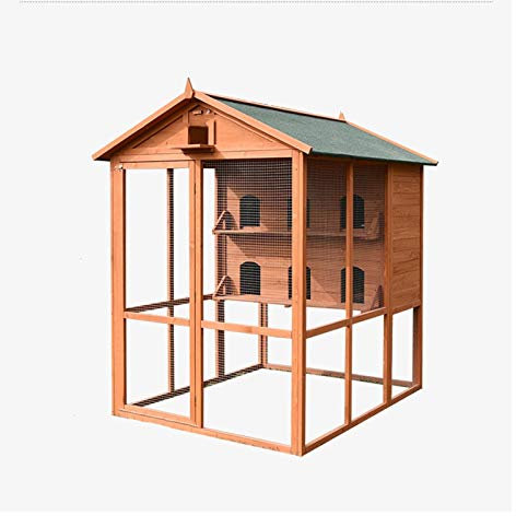 luckxuan Vogelkäfig/Vogelkäfige Große Outdoor-Taube Haus Shed Bird Cage Große Terrasse Garten Villa Vogelvoliere Vogelhaus