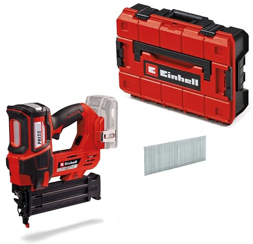 Einhell Professional Akku-Nagler FIXETTO 18/50 N Power X-Change (18V, 60 Schuss/min, max. 50 mm Nagellänge, Tiefeneinstellung, Einzel-/Serienschuss, inkl 3.500 Nägel, ohne Akku, inkl. E-Case)