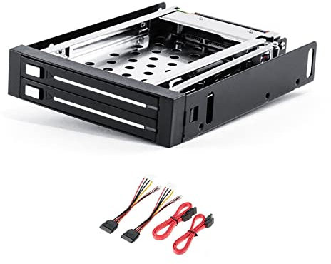 Booso 2,5 SSD HDD kapslingsfack 2-fack disk enhet kapsling hårddiskhölje extraktion box
