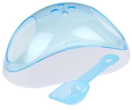 Kisangel Sandbadezimmer-set Für Haustiere Chinchillas Und Hamster Mit Schaufel Sandfilter Tragbar Für Reisen Zu Hause Zufällige Farbe