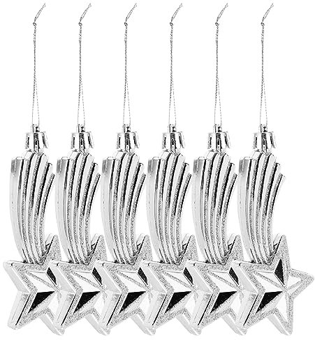 TOPBATHY Weihnachtsdekorationen 6 Stück Elektrische Emaille-Ornamente Weihnachtsbaum Hängende Ornamente