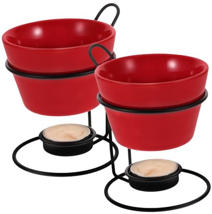 PHENOFICE 2sätze Kerntyp Keramischer Butterwärmer -teiliges Multifunktional Für Schokoladen Und Käsefondue