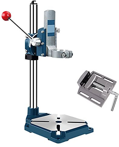 Bench Drill Press Stand,Drill Press Stand Table with Vise for Rotary Tool Drill Press Stand for Hand Drill Bench Drill Press Adjustable Bench Clamp for DIY and Professional Repairs