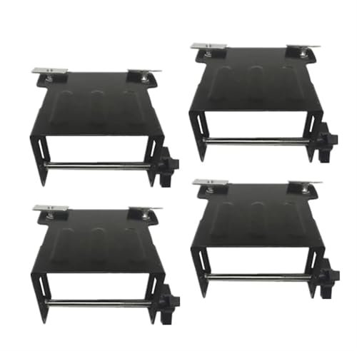 Dach Gepäck Rack Für Auto, SUV, Wohnmobil, Wohnmobil, Autodachträger, Korb, U-Bolzen-Klemmen, Montagesatz Dachträger(4 Peices Mouth 10CM)